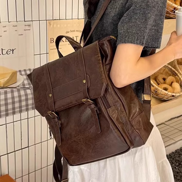Women Casual Backpack PU Leath - Leather Backpack Vintage review and price