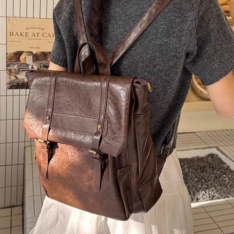 Women Casual Backpack PU Leath - Leather Backpack Vintage review and price