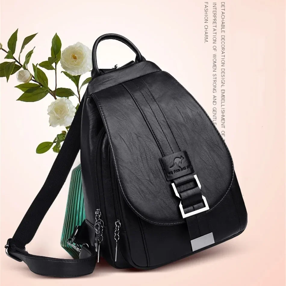 Multifunctional Women Leather  - Leather Backpack Vintage review and price