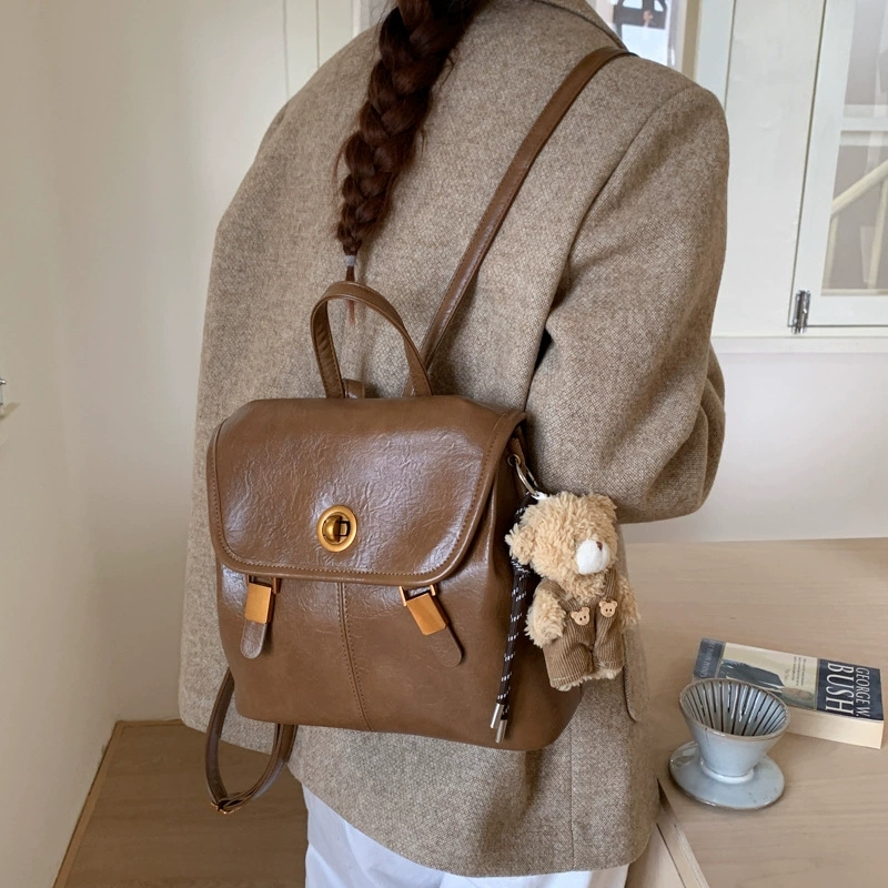 2026 Women's Vintage Brown Fau - Leather Backpack Vintage review and price