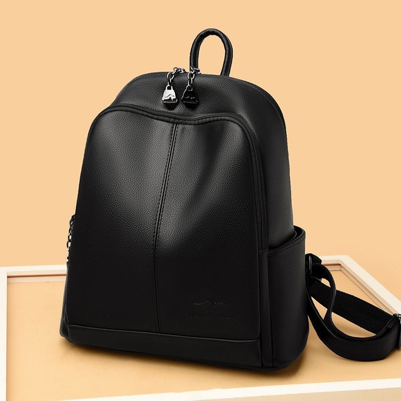 New Korean Soft pu Leather Lar - Leather Backpack Vintage review and price